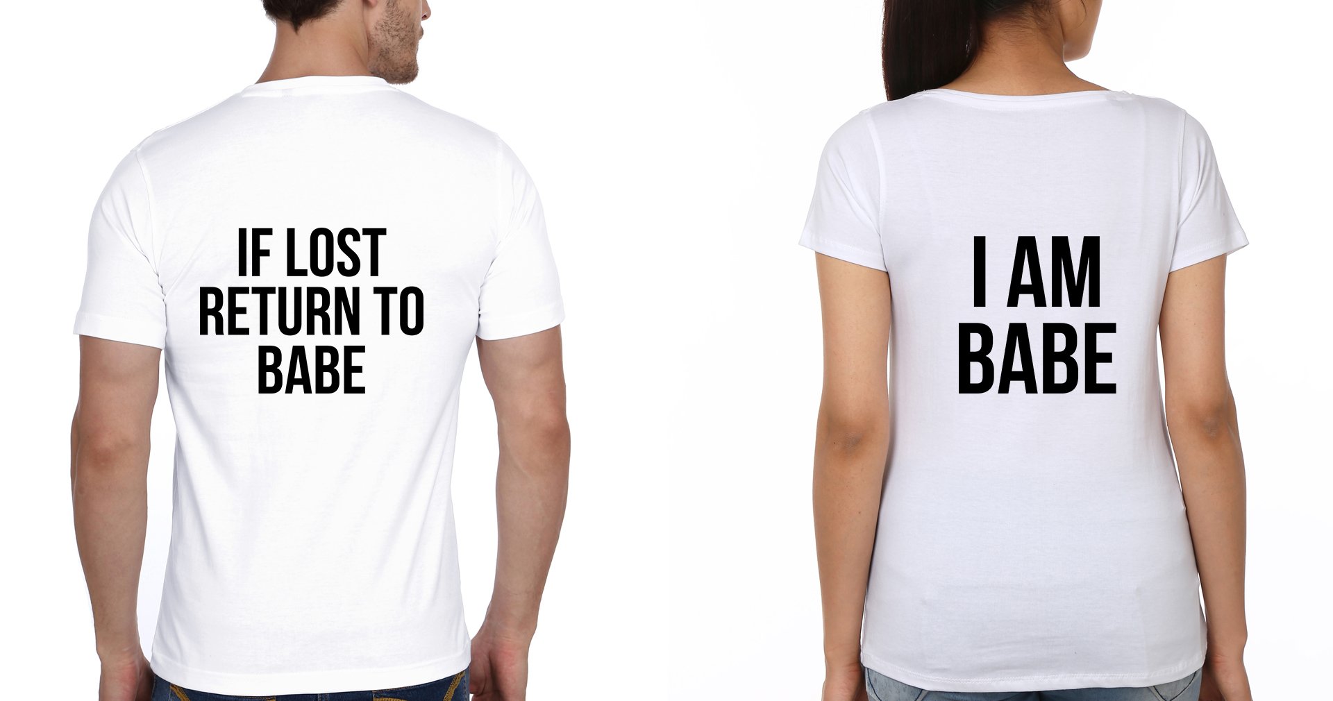 If Lost Couple Half Sleeves T-Shirts -FunkyTees