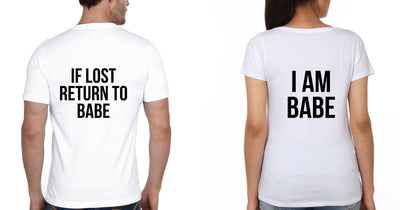 If Lost Couple Half Sleeves T-Shirts -FunkyTees