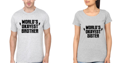 OKAYEST Brother-Sister Half Sleeves T-Shirts -FunkyTees