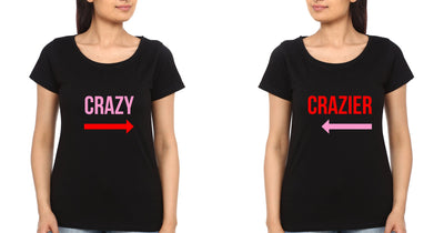Crazy BFF Half Sleeves T-Shirts-FunkyTees