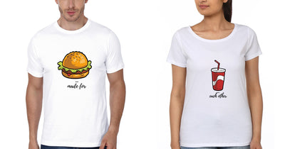 Made for Couple Half Sleeves T-Shirts -FunkyTees