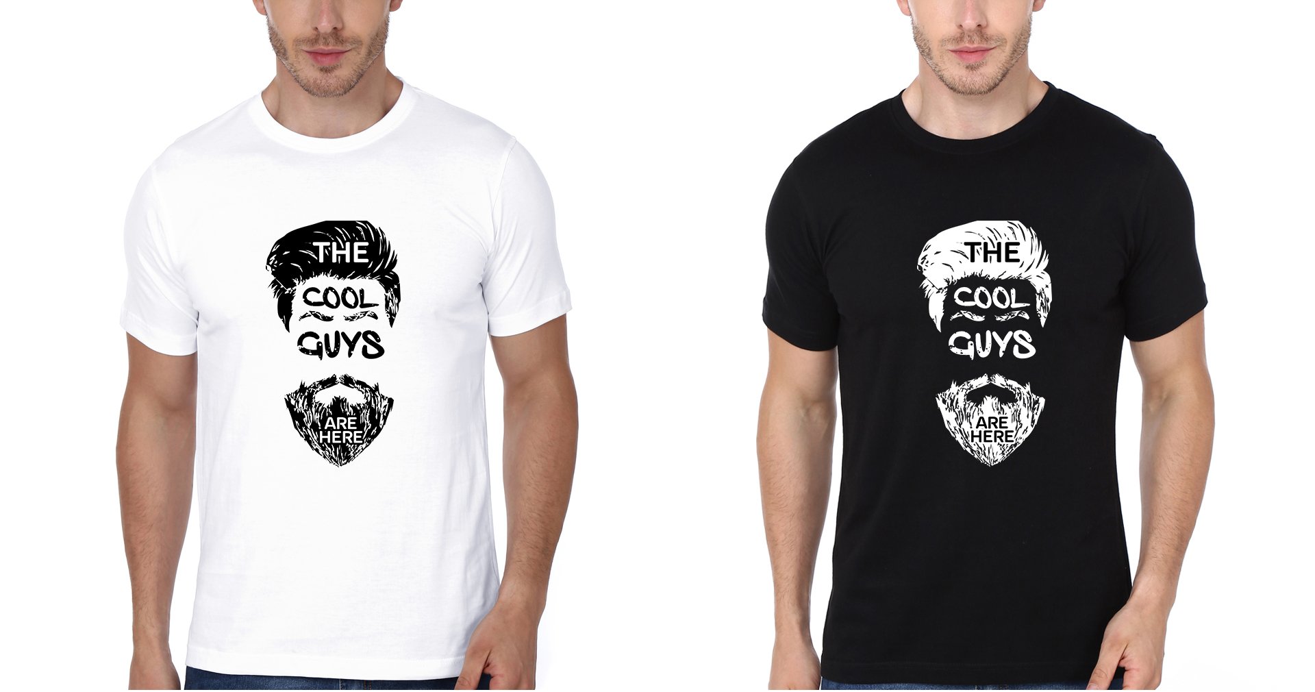 Cool Guys Here Brother-Brother Half Sleeves T-Shirts -FunkyTees