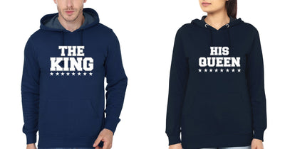 The King His Queen Couple Hoodie-FunkyTees