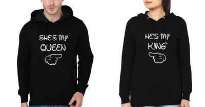 My Queen Couple Hoodie-FunkyTees