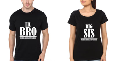 Little Brother Big Sister Brother-Sister Half Sleeves T-Shirts -FunkyTees