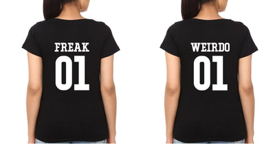 Freak Weirdo BFF Half Sleeves T-Shirts-FunkyTees