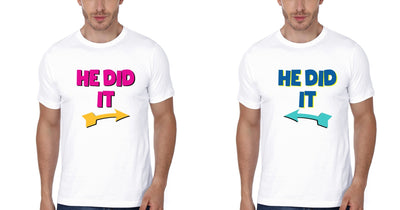He Did Brother-Brother Half Sleeves T-Shirts -FunkyTees