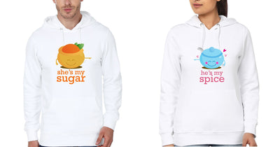 Sugar Spice Couple Hoodie-FunkyTees