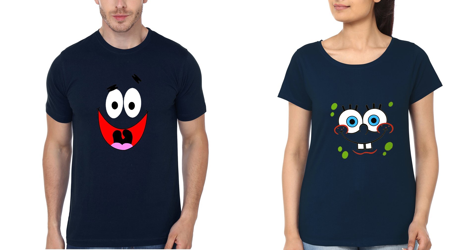 Patrick BFF Half Sleeves T-Shirts-FunkyTees