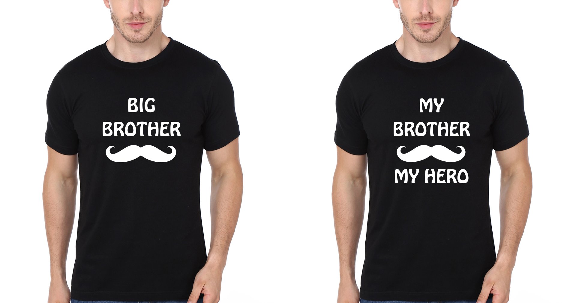 My Brother My Hero Brother-Brother Half Sleeves T-Shirts -FunkyTees