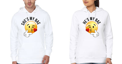 He's the Bae Couple Hoodie-FunkyTees