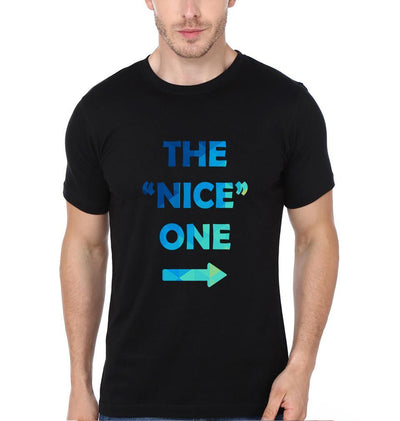 Nice Mean BFF Half Sleeves T-Shirts-FunkyTees