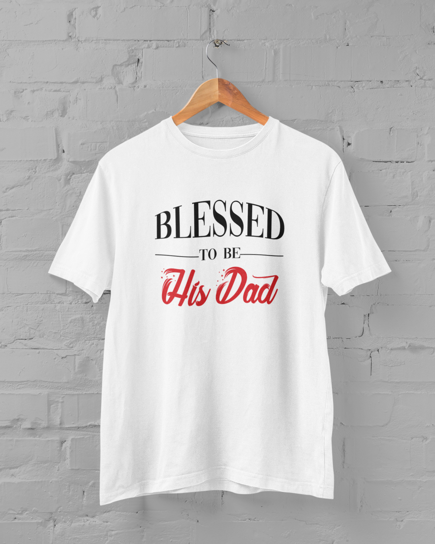 Blessed To Be His Son Father and Son White Matching T-Shirt- FunkyTeesClub