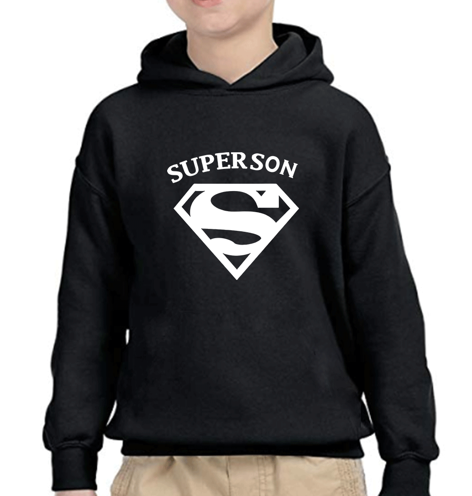 Super Mom Super Son Mother and Son Matching Hoodies- FunkyTeesClub