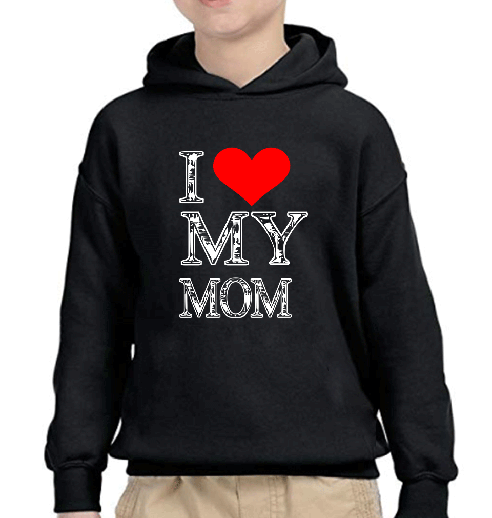 I Love Mom I Love Son Mother and Son Matching Hoodies- FunkyTeesClub
