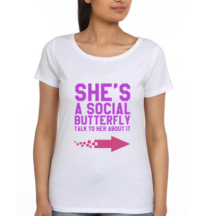 Social BFF Half Sleeves T-Shirts-FunkyTees