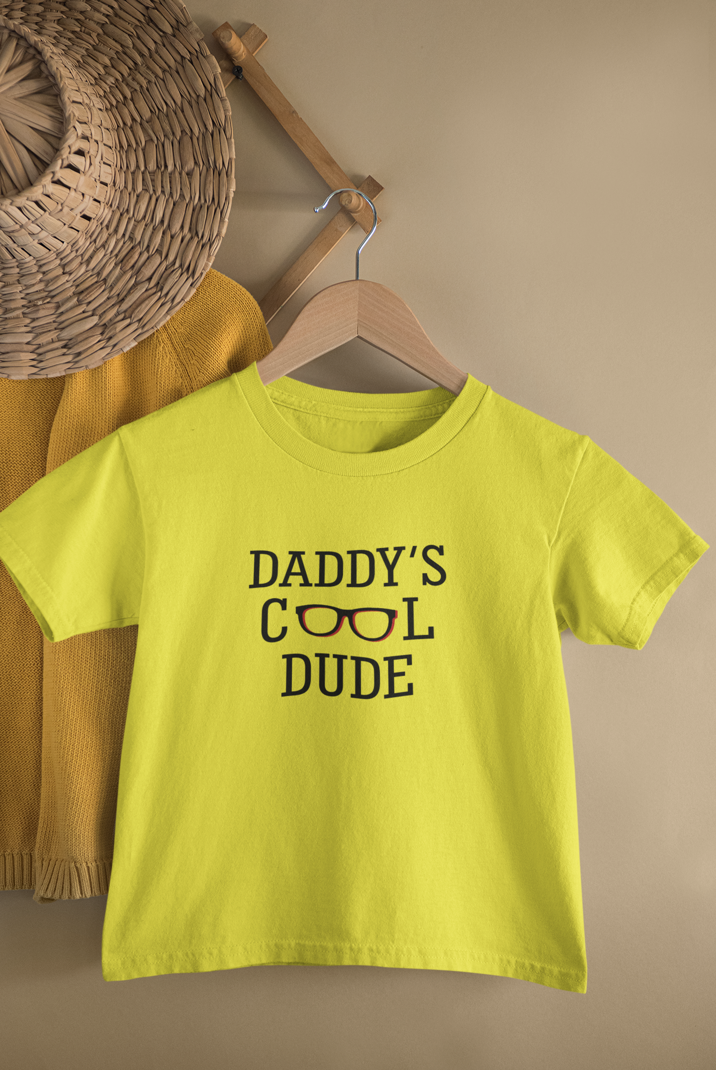 Daddy Cool Father and Son Yellow Matching T-Shirt- FunkyTeesClub