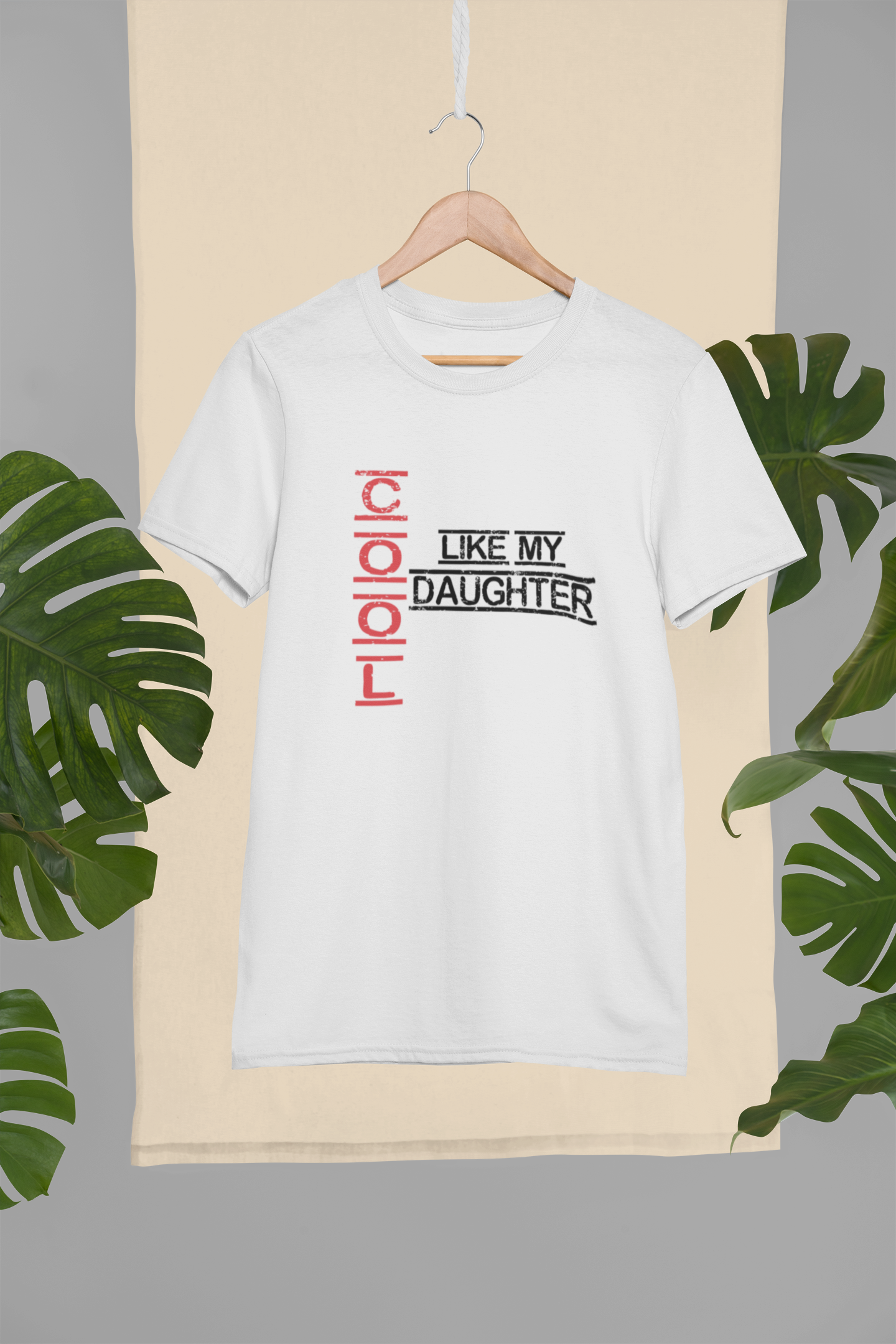 Cool Like My Dad Father and Daughter White Matching T-Shirt- FunkyTeesClub