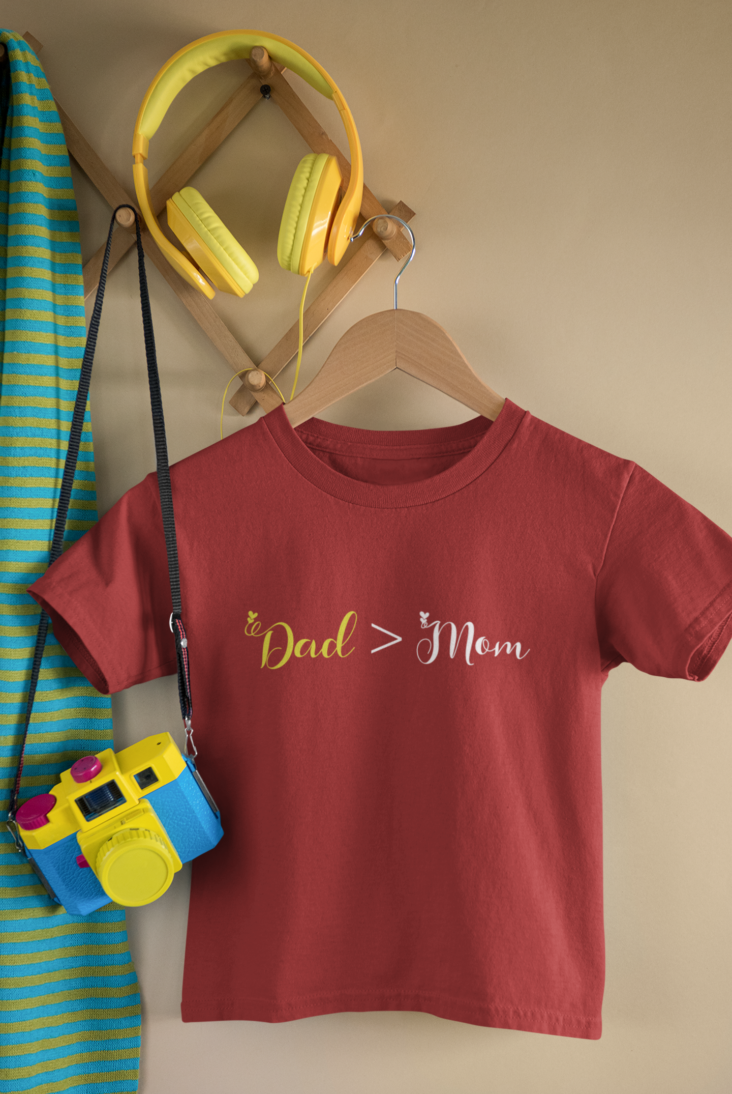 Dad Father and Daughter Red Matching T-Shirt- FunkyTeesClub