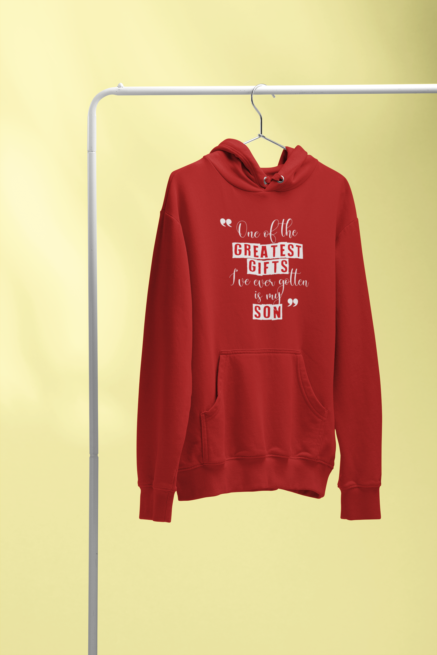 Greatest Gift Father and Son Red Matching Hoodies- FunkyTeesClub
