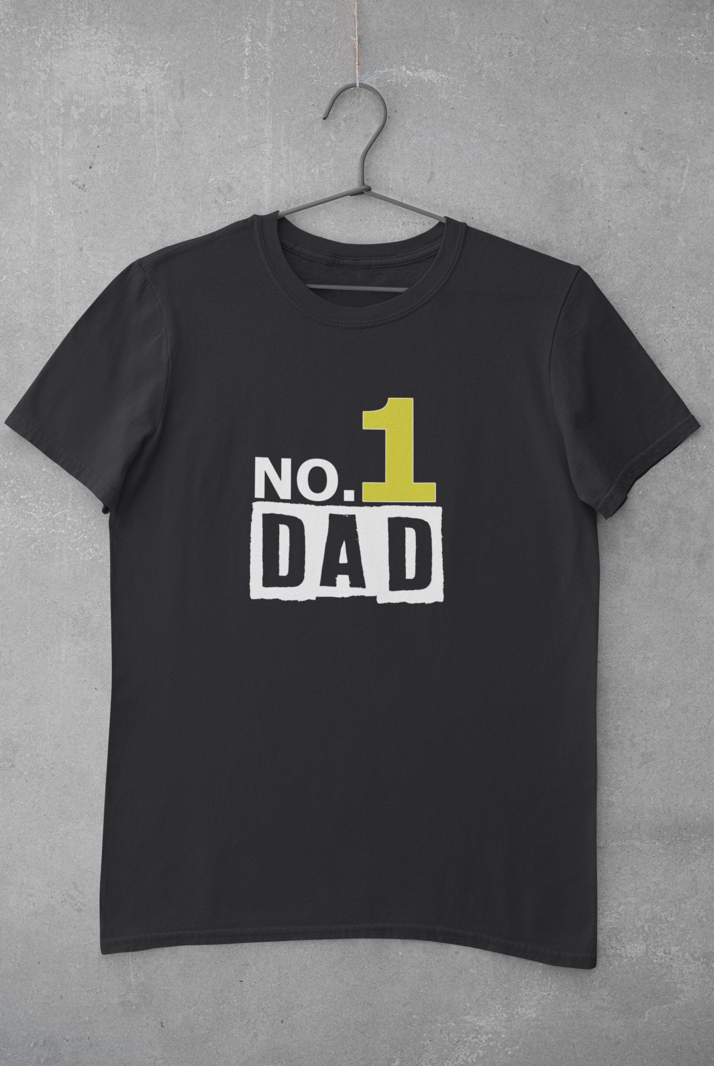 No 1 Dad Father and Son Black Matching T-Shirt- FunkyTeesClub