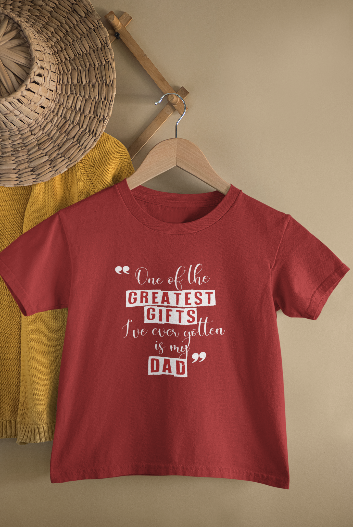 Greatest Gifts Father and Daughter Red Matching T-Shirt- FunkyTeesClub