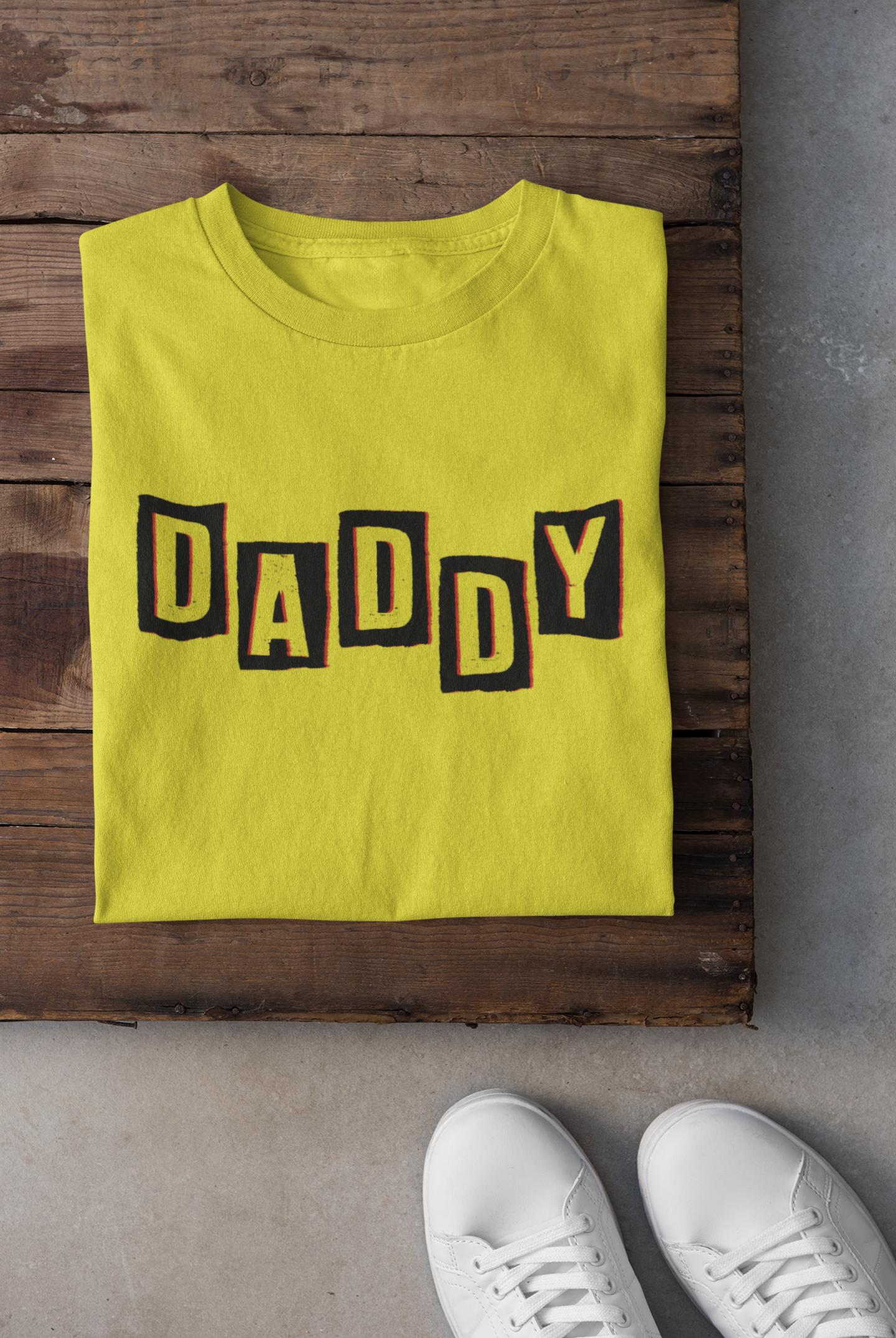 Daddy Father and Daughter Yellow Matching T-Shirt- FunkyTeesClub