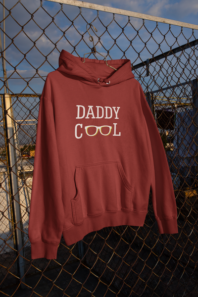 Daddy Cool Father and Son Red Matching Hoodies- FunkyTeesClub