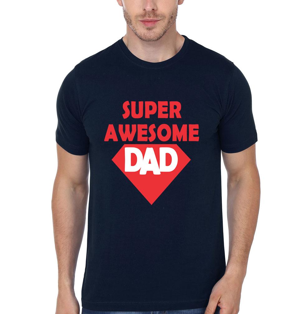 Super Awesome Dad Super Awesome Kid Father and Daughter Matching T-Shirt- FunkyTeesClub