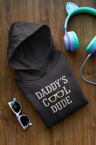 Daddy Cool Father and Son Black Matching Hoodies- FunkyTeesClub