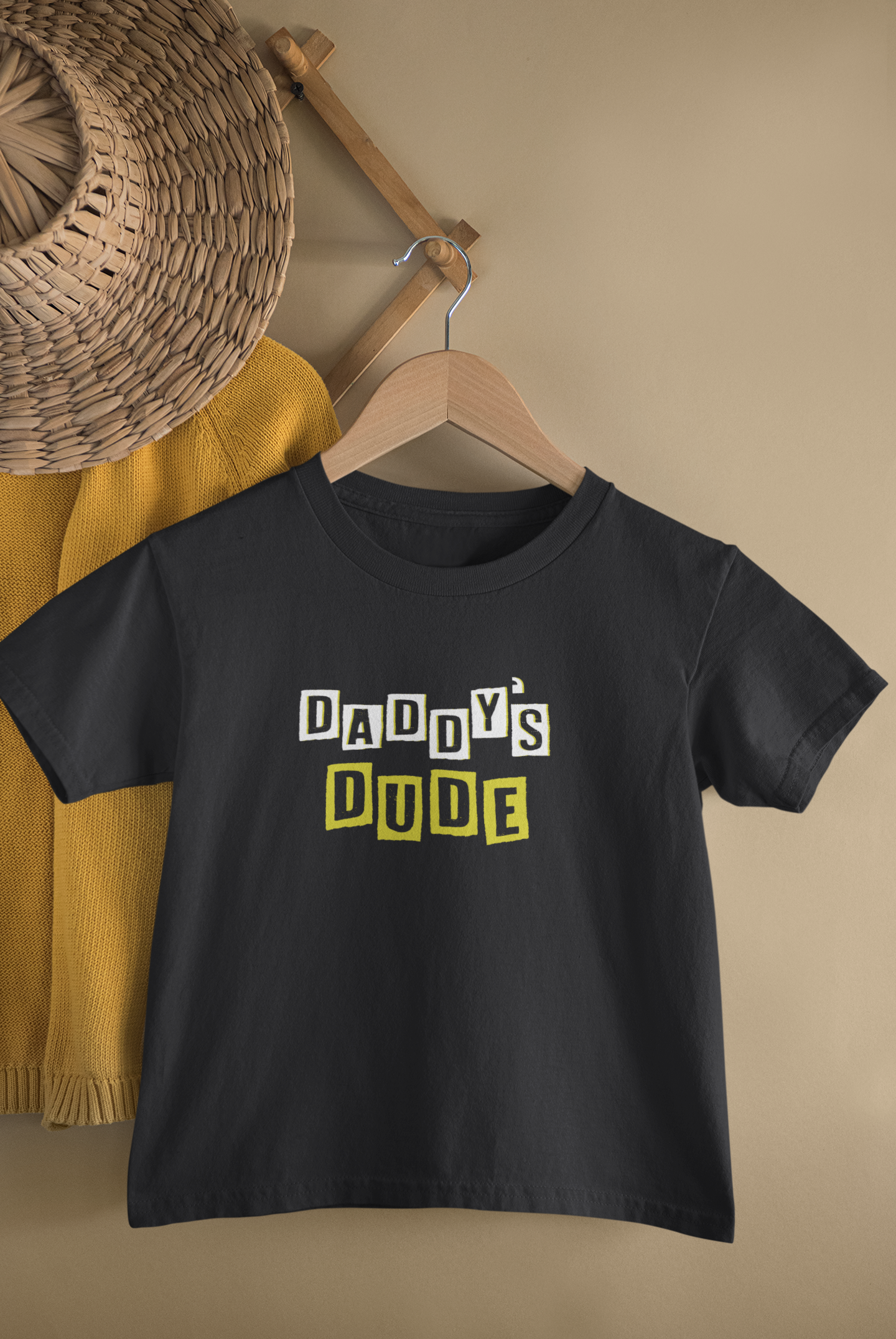 Daddy Father and Son Black Matching T-Shirt- FunkyTeesClub