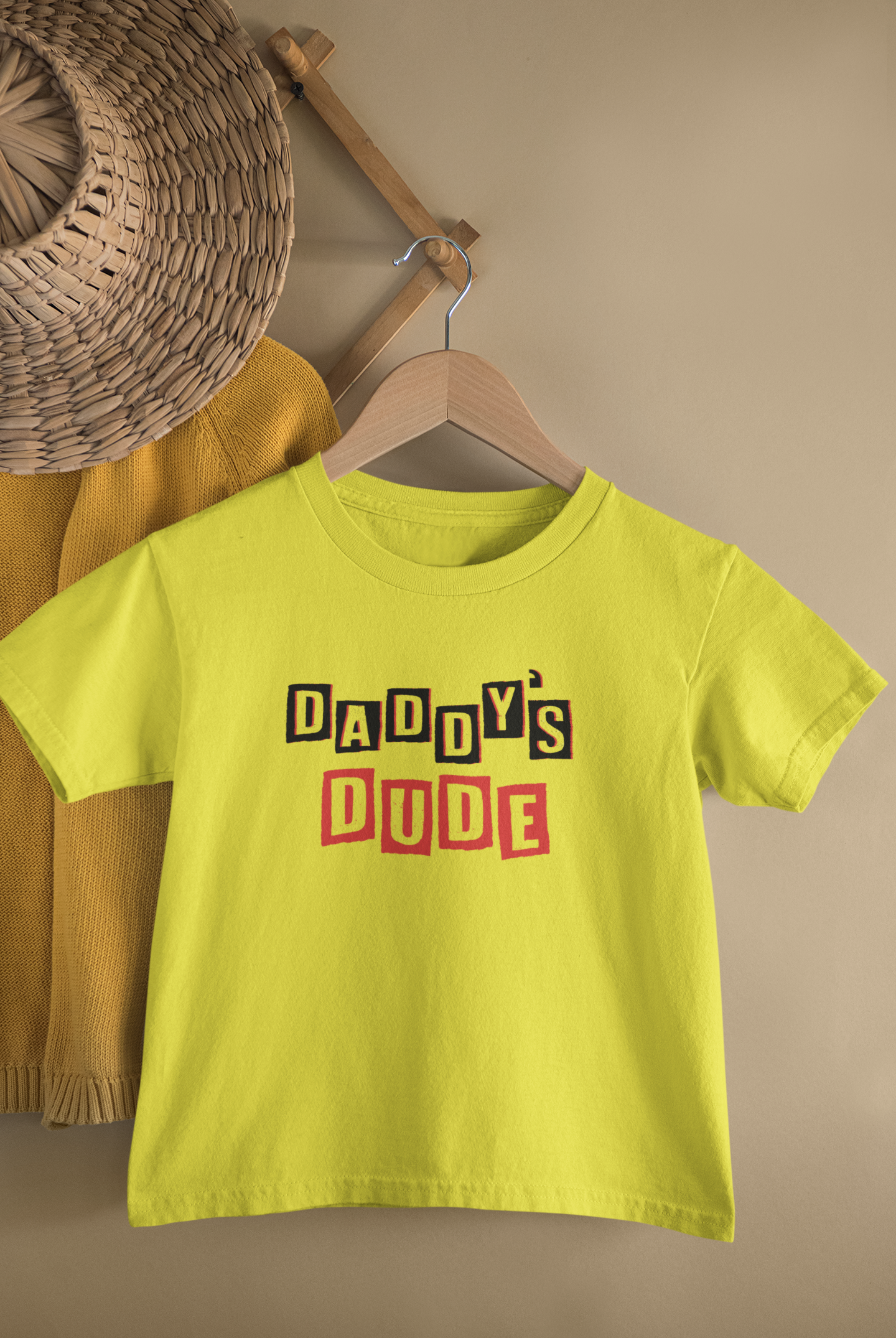 Daddy Father and Son Yellow Matching T-Shirt- FunkyTeesClub