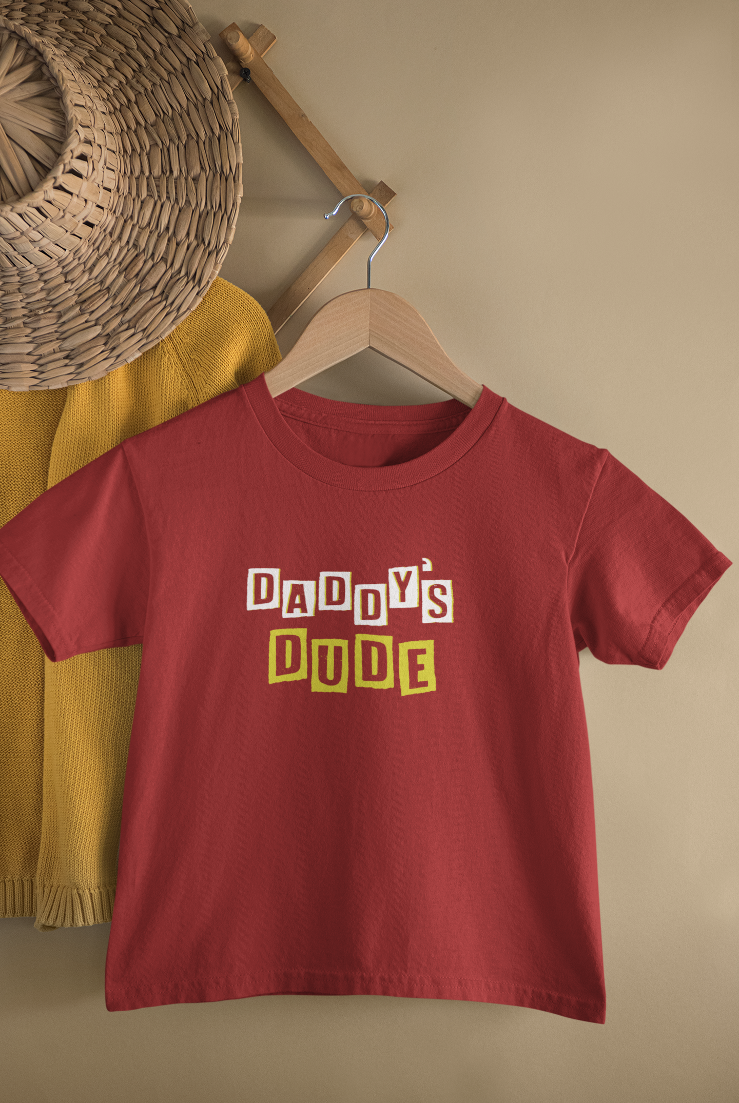 Daddy Father and Son Red Matching T-Shirt- FunkyTeesClub