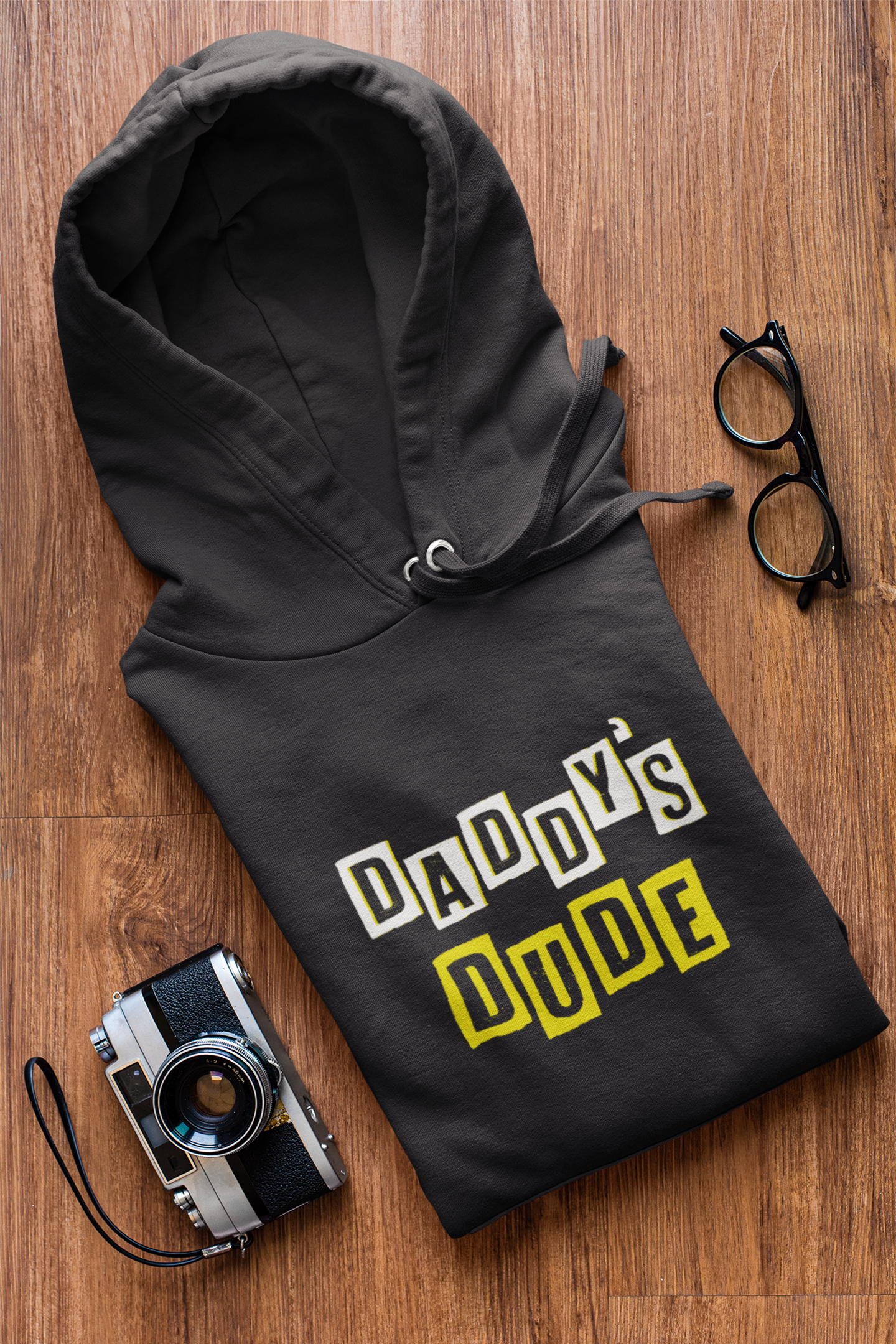 Daddy Father and Son Black Matching Hoodies- FunkyTeesClub
