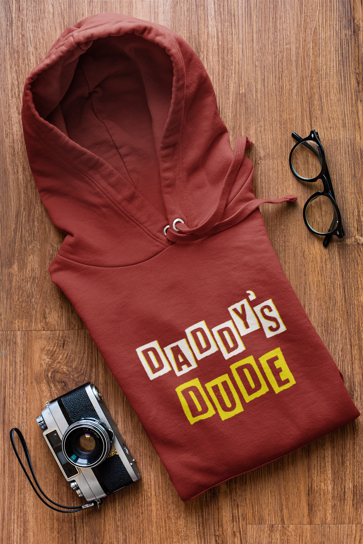 Daddy Father and Son Red Matching Hoodies- FunkyTeesClub