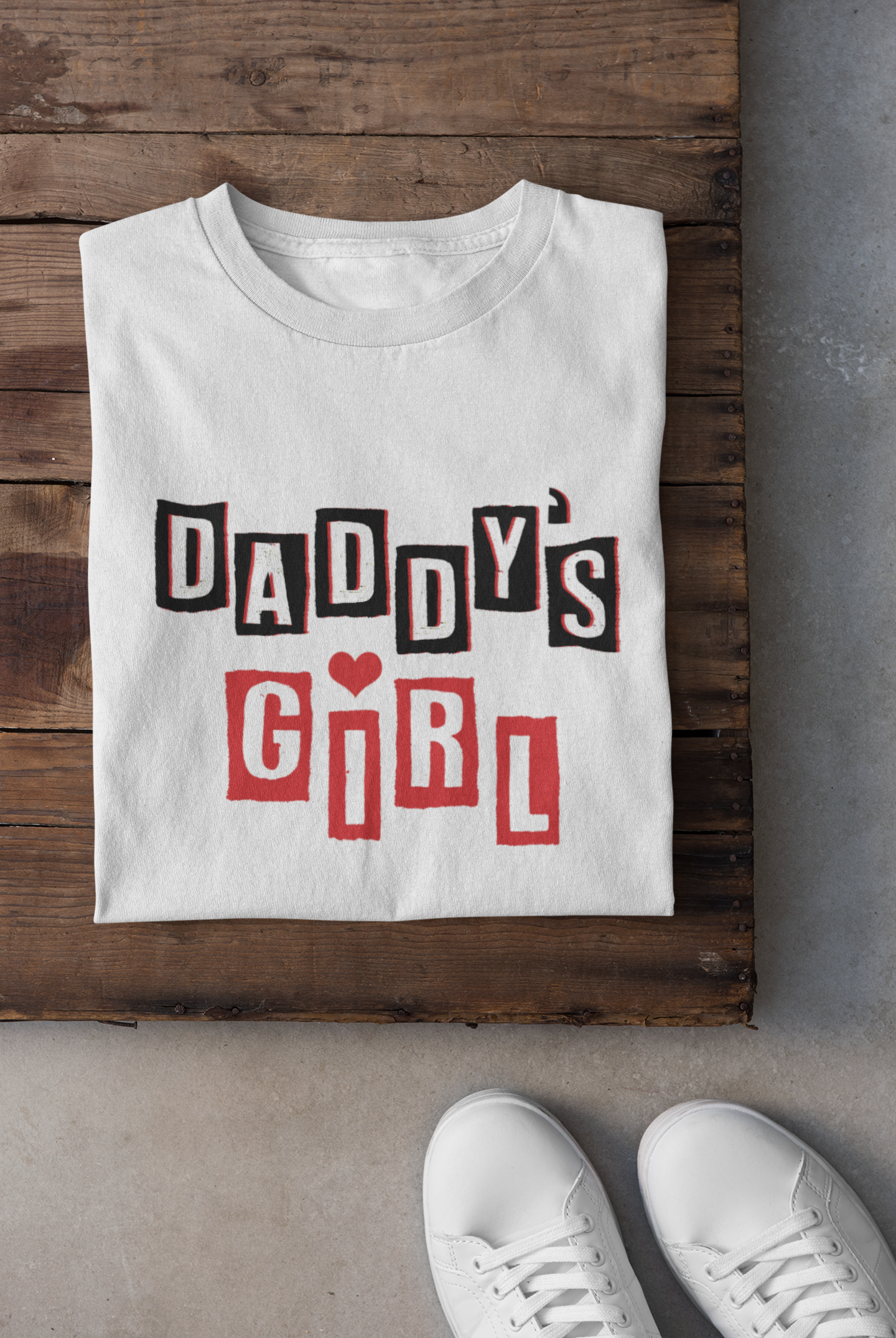 Daddy Father and Daughter White Matching T-Shirt- FunkyTeesClub