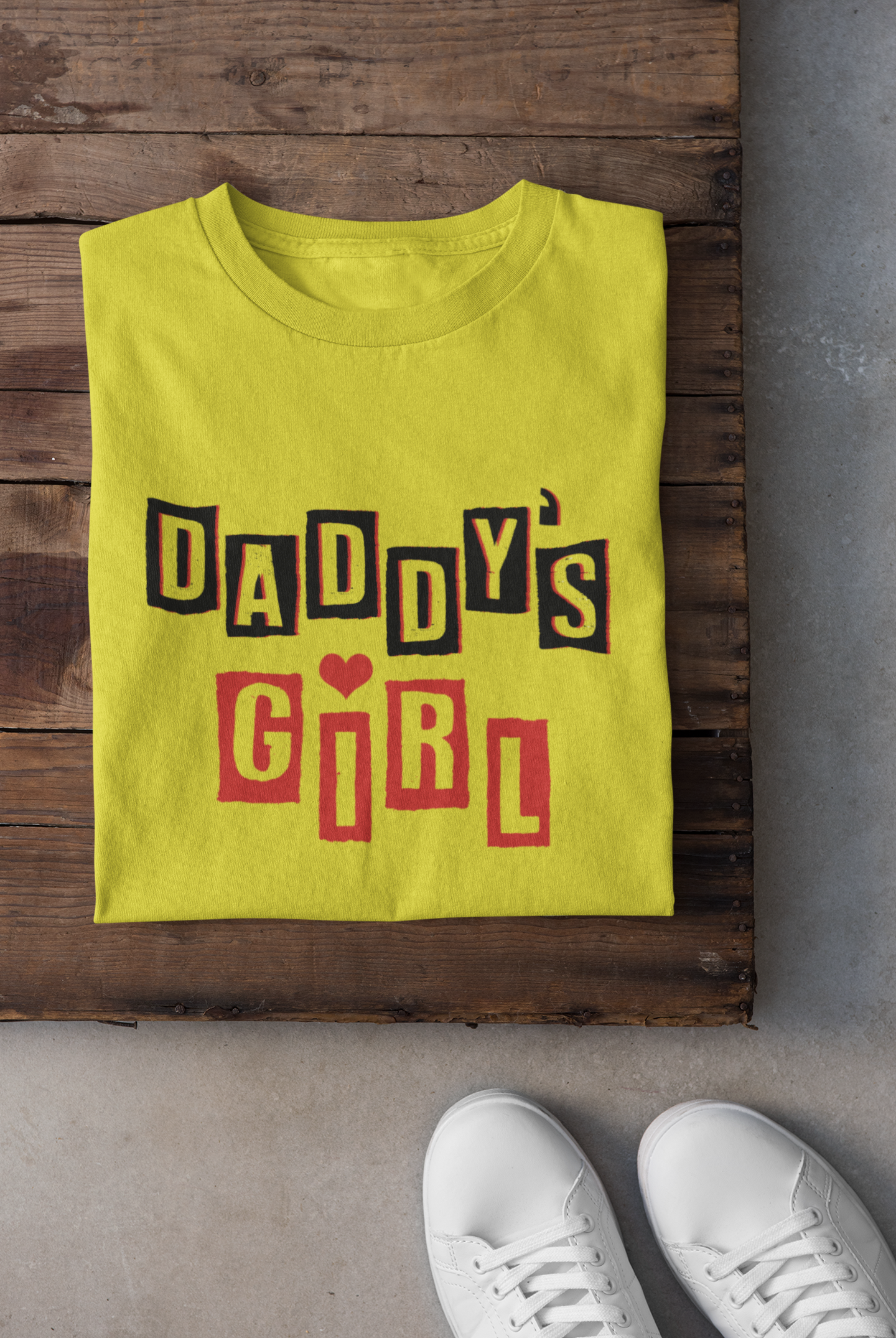 Daddy Father and Daughter Yellow Matching T-Shirt- FunkyTeesClub