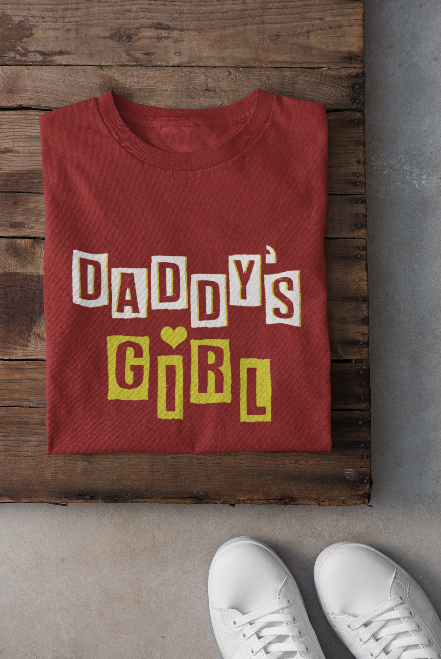 Daddy Father and Daughter Red Matching T-Shirt- FunkyTeesClub