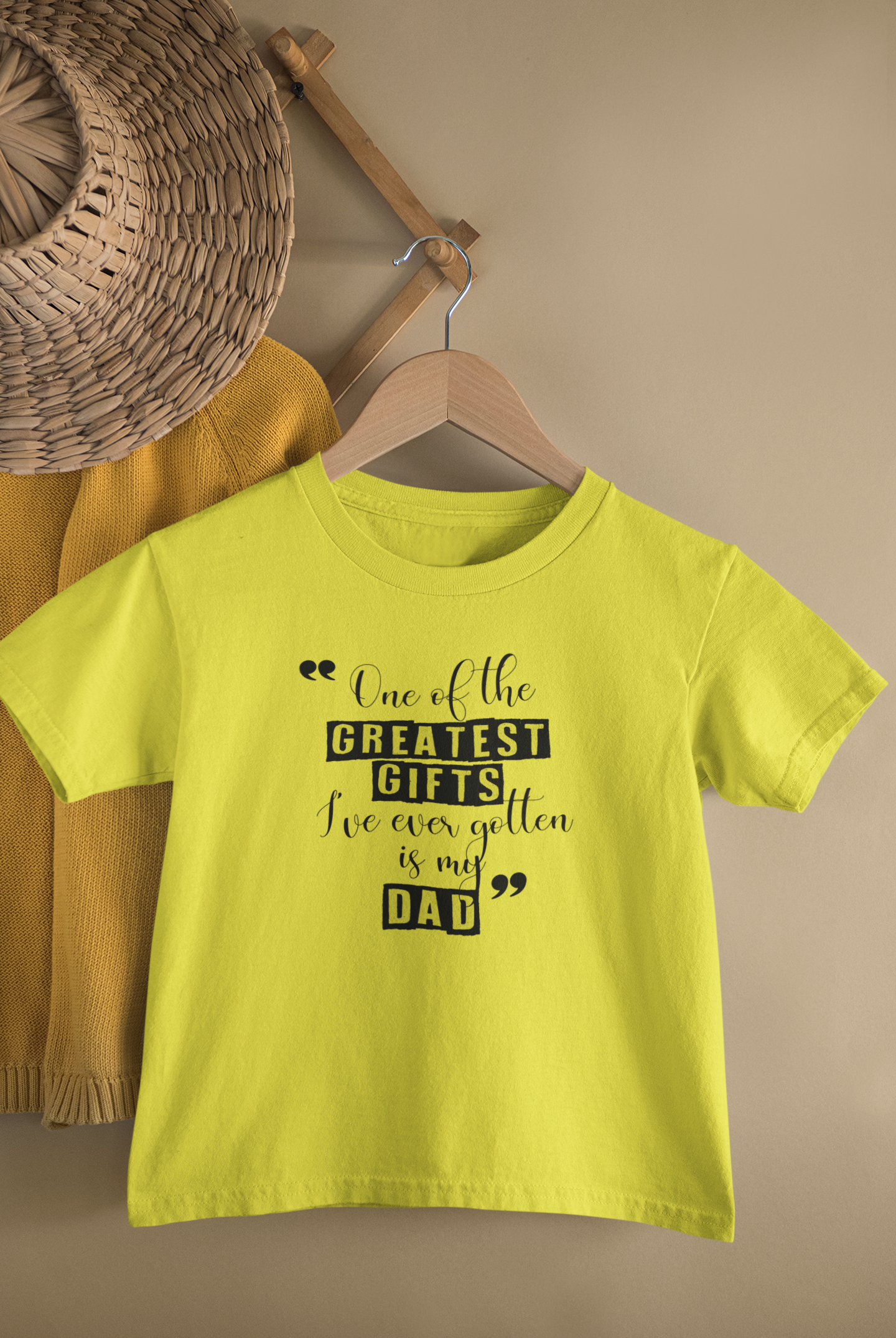 Greatest Gifts Father and Daughter Yellow Matching T-Shirt- FunkyTeesClub