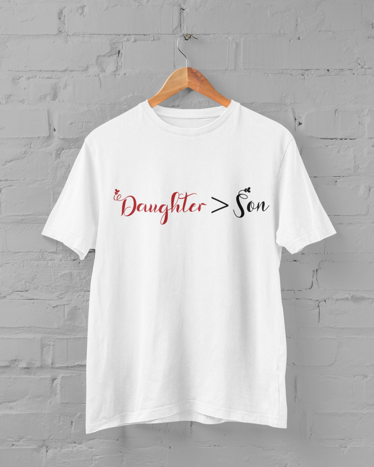 Dad Father and Daughter White Matching T-Shirt- FunkyTeesClub