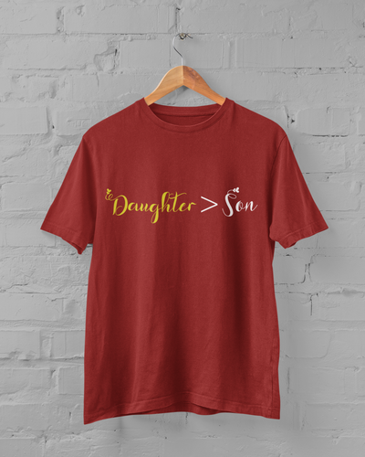 Dad Father and Daughter Red Matching T-Shirt- FunkyTeesClub