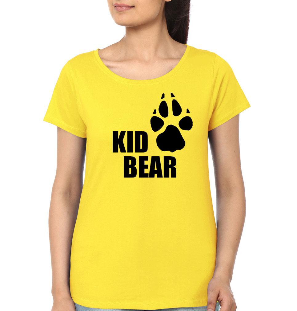 Papa Bear Kid Bear Father and Daughter Matching T-Shirt- FunkyTeesClub