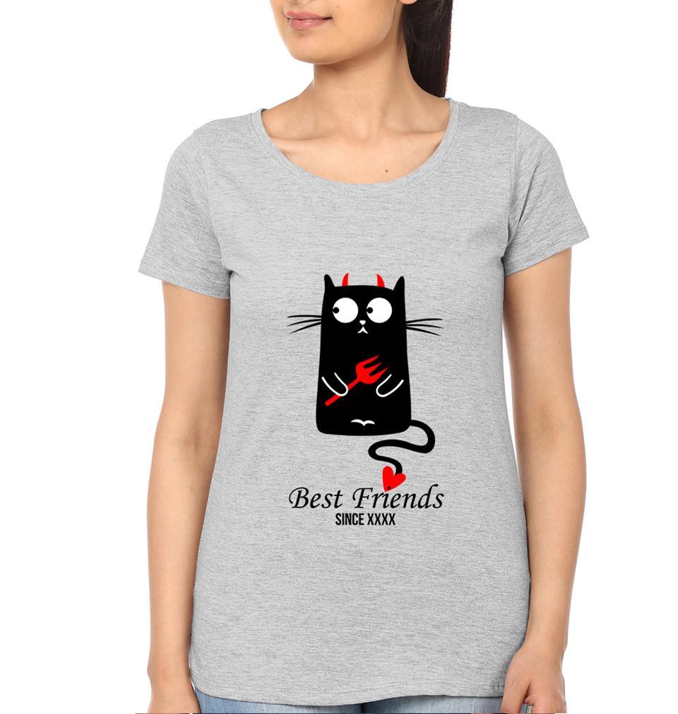 Devil Angel Friends BFF Half Sleeves T-Shirts-FunkyTees