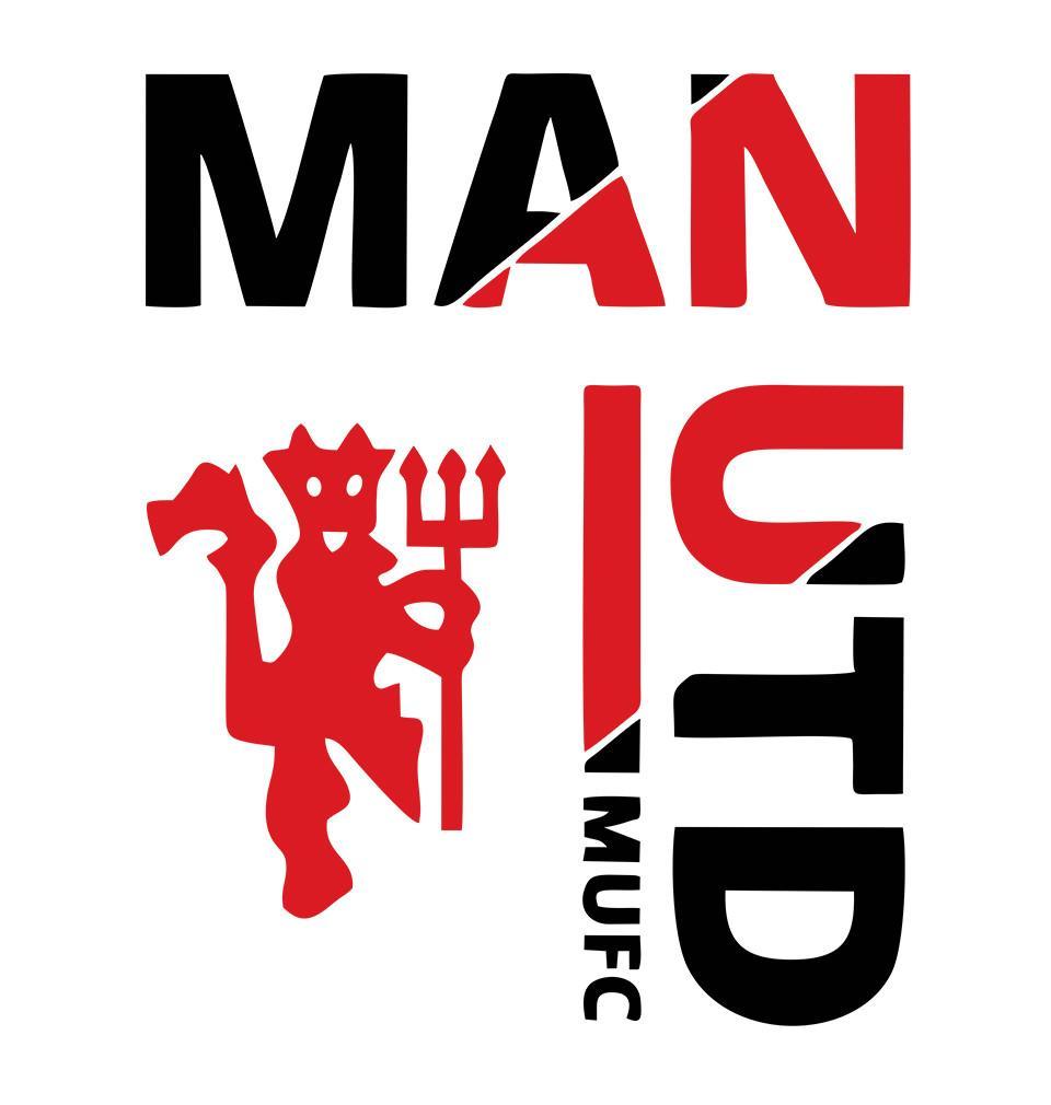 FunkyTeesClub White Round Neck Manchester United Half Sleeves T-Shirt