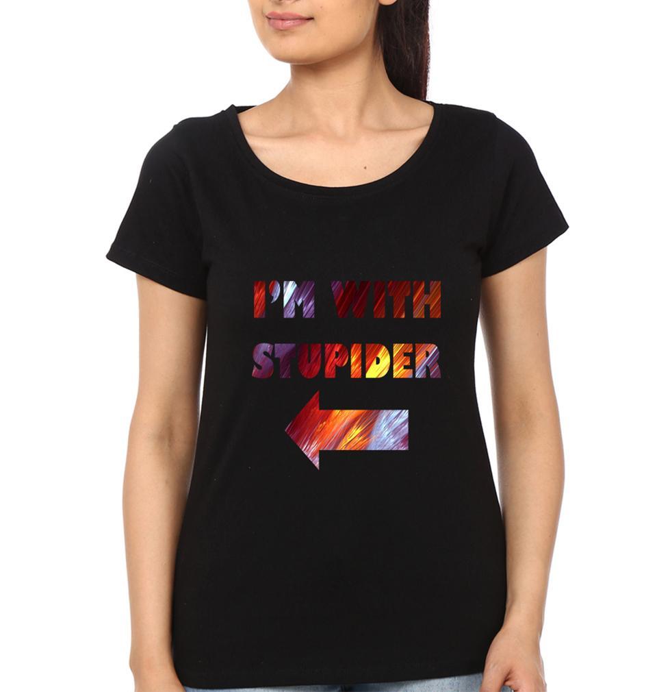 STUPID STUPIDER BFF Half Sleeves T-Shirts-FunkyTees