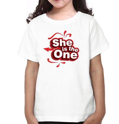 She Is The One Mother and Daughter Matching T-Shirt- FunkyTeesClub