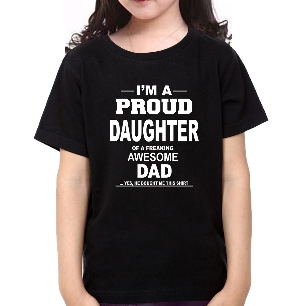 I'M Proud Dad Daughter Father and Daughter Matching T-Shirt- FunkyTeesClub