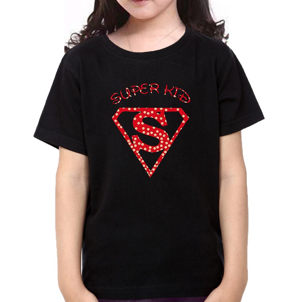Super Mom Super Kid Mother and Daughter Matching T-Shirt- FunkyTeesClub