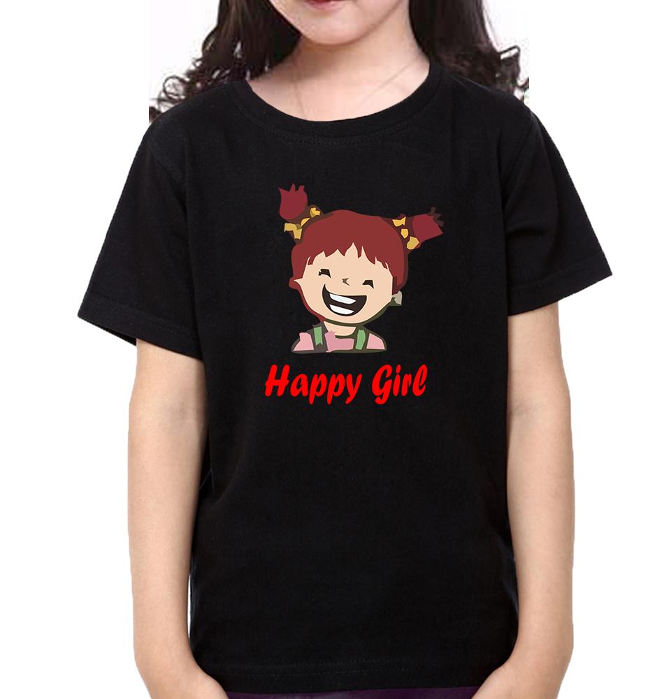Happy Mom Happy Girl Mother and Daughter Matching T-Shirt- FunkyTeesClub