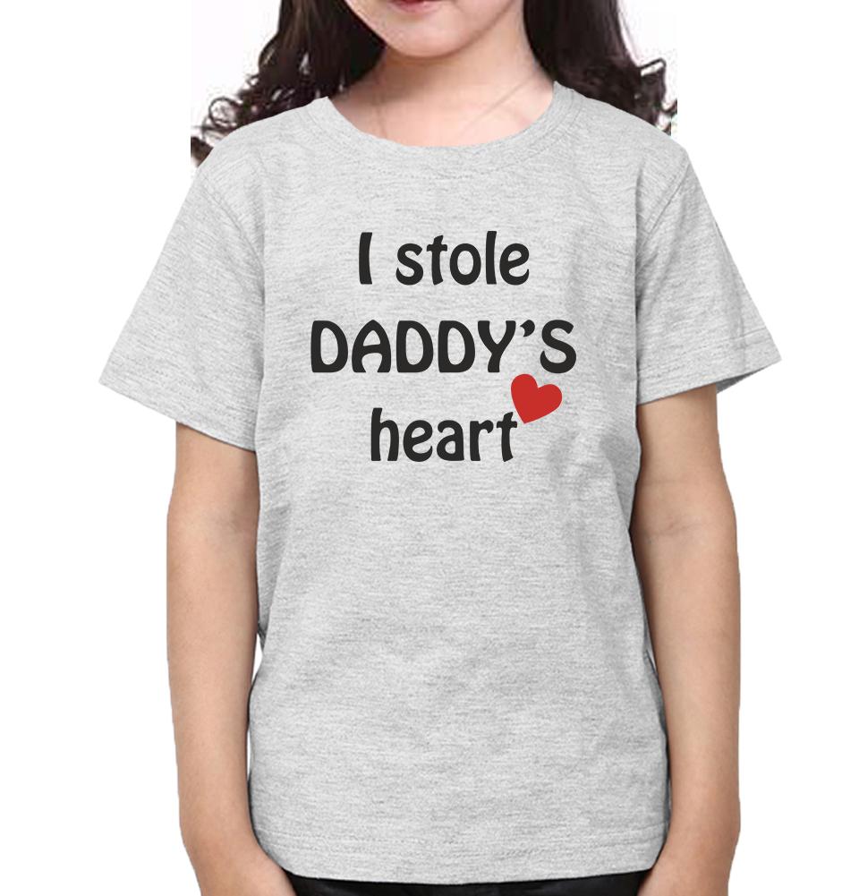I Stole Daddy's  Heart Father and Daughter Matching T-Shirt- FunkyTeesClub